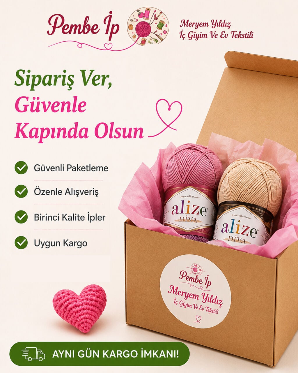 Online Örgü İpleri ve Malzemeleri: Hızlı Kargo